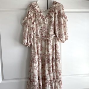 Blu Pepper beachy long sleeve dress